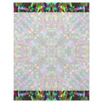 Green and Rainbow Mandala Pattern