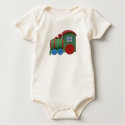 Green and Red Toy Train Shirt