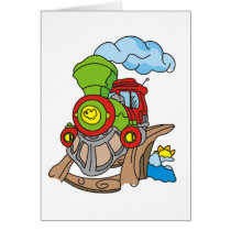 Green and Red Train Tshirts and Gifts Cards