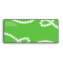 Green and White Bead Necklace Standard Envelope