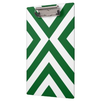 Green and White Chevrons