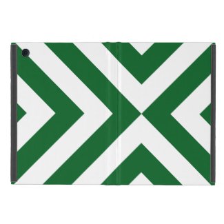 Green and White Chevrons