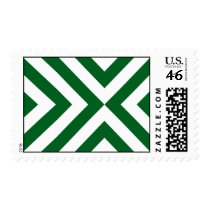 Green and White Chevrons stamps