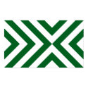 Green and White Chevrons