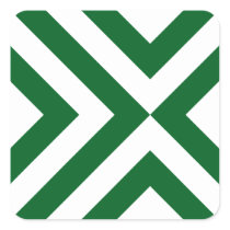Green and White Chevrons stickers