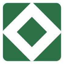 Green and White Diamond Pattern stickers