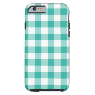 Green And White Gingham Check Pattern
