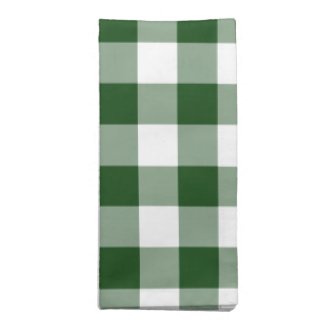 Green and White Gingham Pattern napkin