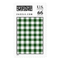 Green and White Gingham Pattern – Large stamps