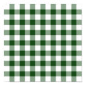 Green and White Gingham Pattern