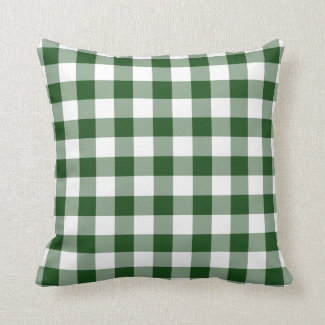 Green and White Gingham Pattern