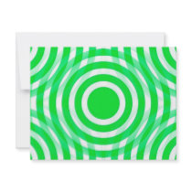 green_and_white_interlocking_concentric_circles personalized invitations