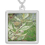 Green and White Leaves Necklace necklaces