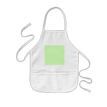 Green and White Polka Dot Pattern. Spotty. Aprons