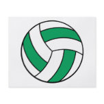 green and white volleyball flyers