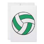 green and white volleyball invitations