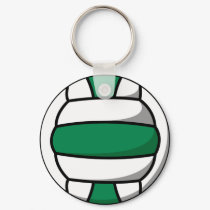 green and white volleyball keychains by littlethings green and white volleyball keychains