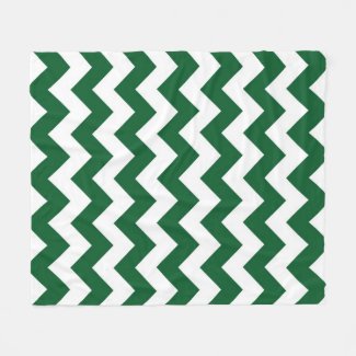 Green and White Zigzag