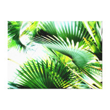 Green and Wild Stretched Canvas Print