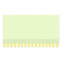Green and Yellow Swirls and Stripes Business Card Template