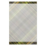 Green and yellow tartan stationery