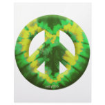 Green and Yellow Tie Dye Letterhead Design