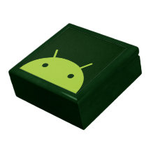 Green Android Head Gift Box