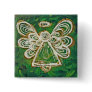 Green Angel Button or Pin