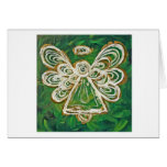 Green Angel Greeting Card