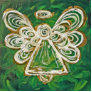 Green Angel Holiday Ornament