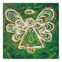 Green Angel Poster Print by donnabellasangels Green Angel Poster Print