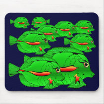 Green  Angelfish Mouse Pad