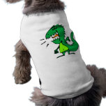 Green Angry Dinosaur Pet T Shirt