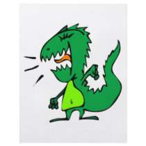 Green Angry Dinosaur flyers by original_designs Green Angry Dinosaur flyers