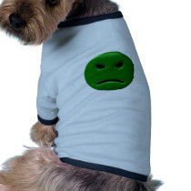 Green Angy Smiley pet clothing by SmileyFaceStore Green Angy Smiley pet clothing