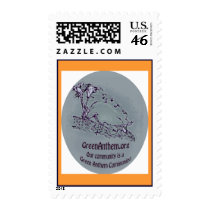 Green Anthem Postage Stamps
