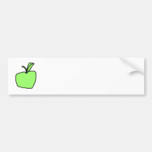 Green Apple. Bumper Stickers