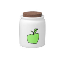 Green Apple. Candy Jar