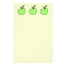Green Apple. Custom Stationery