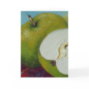 Green Apple Greeting Card