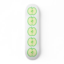 Green Apple Half. Custom Skate Board