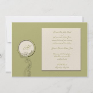 Green Apple Invitation invitation