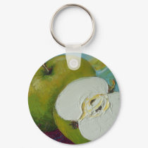 Green Apple Key Chain keychains by OriginalsbyParis Green Apple Key Chain keychains