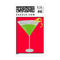 Green Apple Martini Stamp