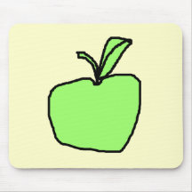 Green Apple. Mouse Pads