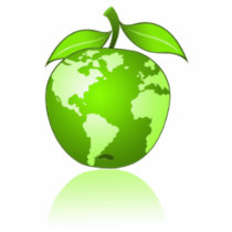 Green Apple News Photo Sculptures