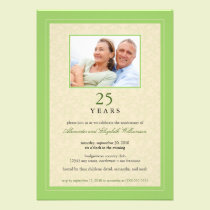Green Apple Ornate Anniversary Party Invitation invitations