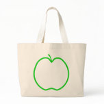 Green Apple Outline. Custom