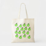 Green Apple Pattern. Tote Bag