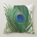 Green Apple Peacock Sill Life Pillows